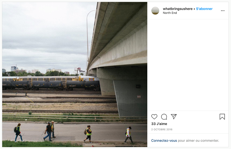 The Bear Clan, photographie de Mark Reimer, 2 octobre 2016. Capture d’écran de la page Instagram What Brings Us Here.