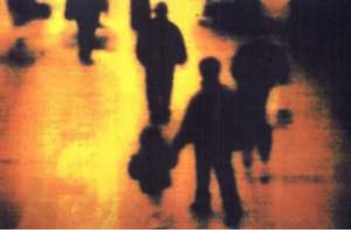 History Painting, Centre commercial 15:42:32, 12/02/93, Impression numérique sur papier laminé, 183 x 122 x 7,5&nbsp;cm ©&nbsp;Jamie Wagg (1993-1994)