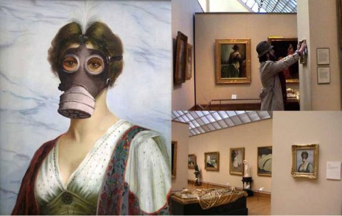 Intervention de Banksy au Metropolitan Museum de New York ©&nbsp;Banksy