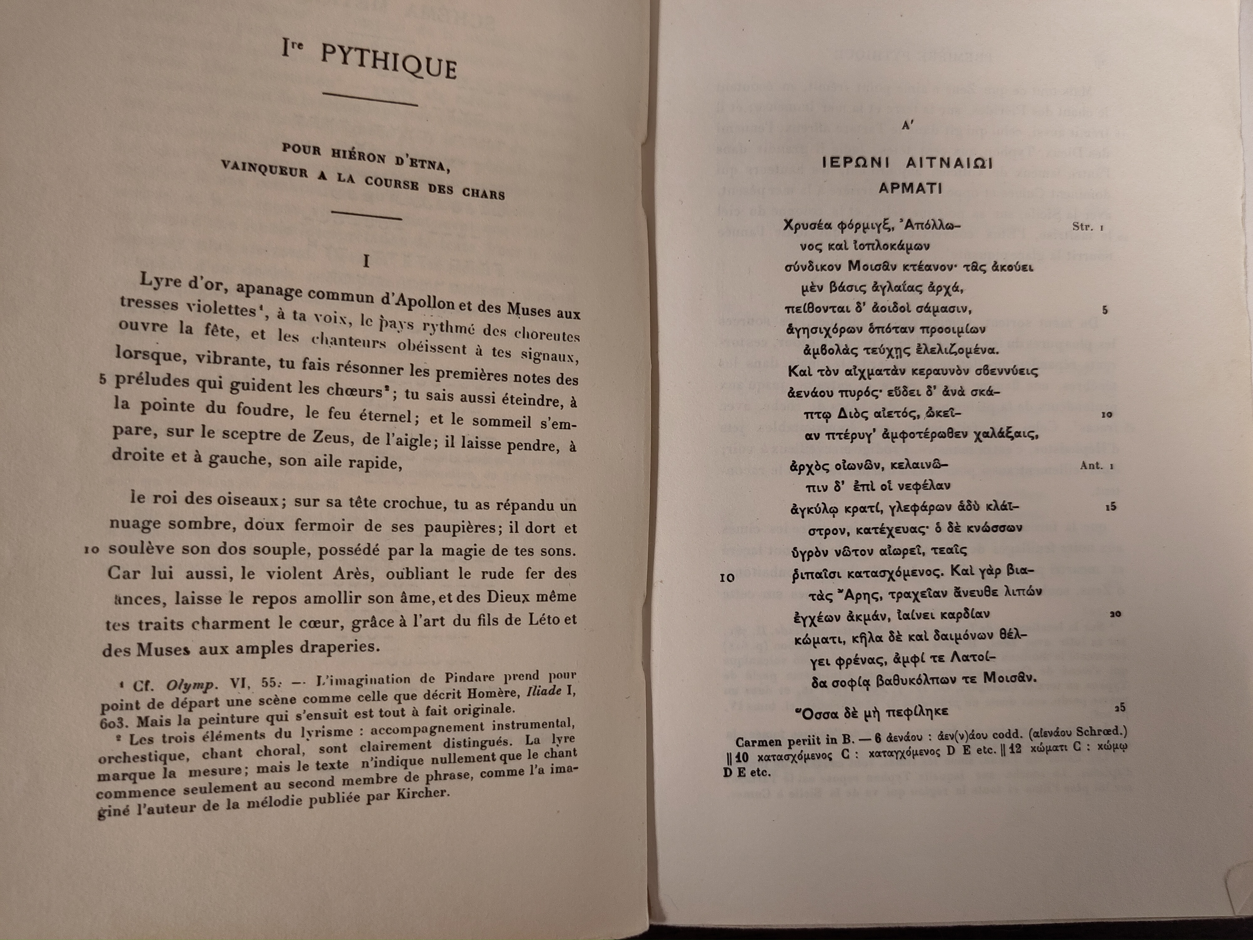 Pindare, Pythiques, ed.&nbsp;A. Puech, Les Belles Lettres, Paris, 1922